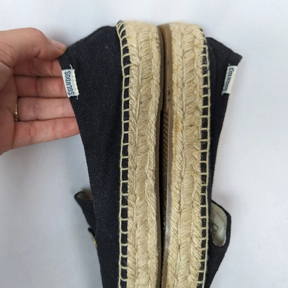 SOLUDOS ESPADRILLE 8 Cheers Champagne Bottle Glass Flats Shoes Slip On Fun Party - Picture 11 of 15